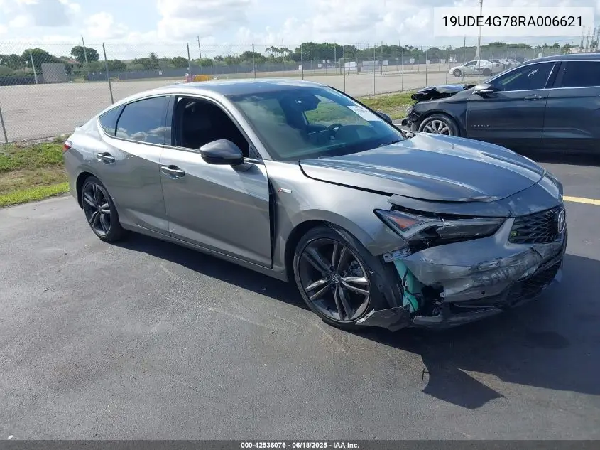 2024 Acura Integra A-Spec Technology VIN: 19UDE4G78RA006621 Lot: 42536076