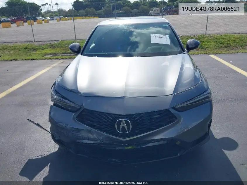 2024 Acura Integra A-Spec Technology VIN: 19UDE4G78RA006621 Lot: 42536076