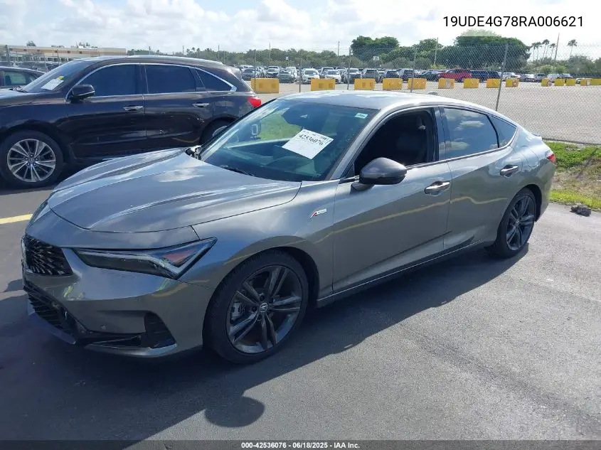 2024 Acura Integra A-Spec Technology VIN: 19UDE4G78RA006621 Lot: 42536076