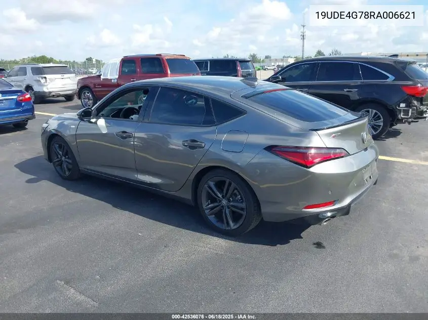 2024 Acura Integra A-Spec Technology VIN: 19UDE4G78RA006621 Lot: 42536076