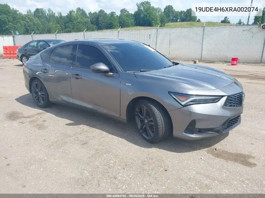 2024 Acura Integra A-Spec Technology VIN: 19UDE4H6XRA002074 Lot: 42554193