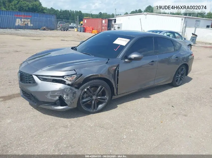 2024 Acura Integra A-Spec Technology VIN: 19UDE4H6XRA002074 Lot: 42554193
