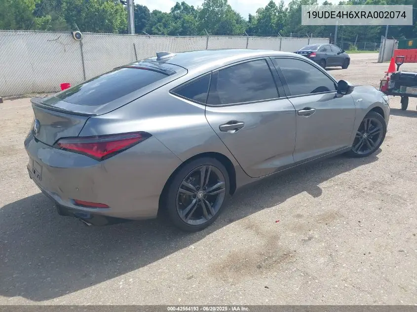 2024 Acura Integra A-Spec Technology VIN: 19UDE4H6XRA002074 Lot: 42554193