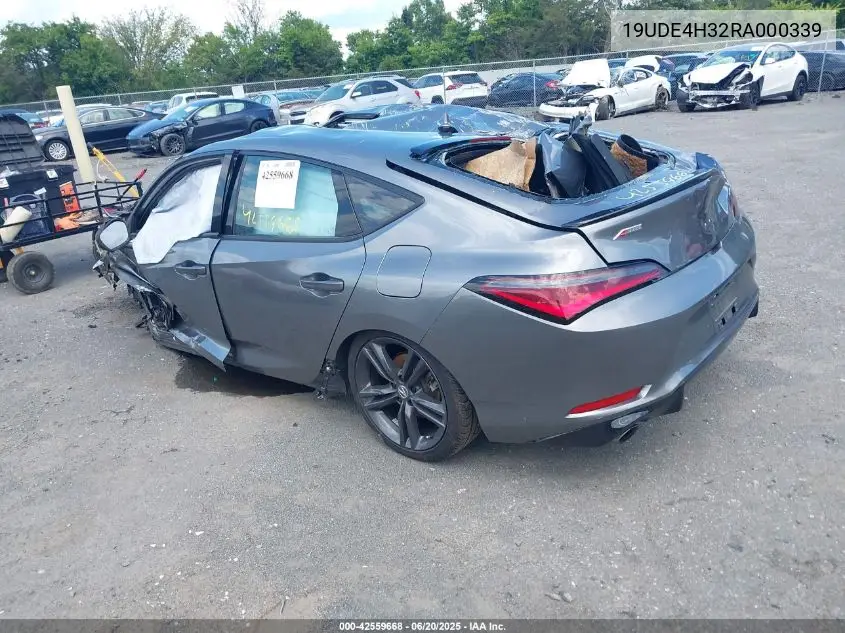 2024 Acura Integra A-Spec VIN: 19UDE4H32RA000339 Lot: 42559668