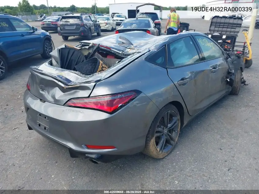2024 Acura Integra A-Spec VIN: 19UDE4H32RA000339 Lot: 42559668