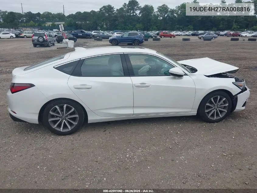 2024 Acura Integra VIN: 19UDE4H27RA008816 Lot: 42591060
