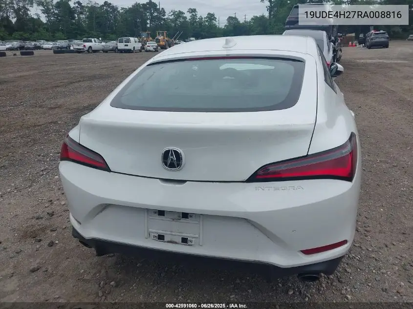 2024 Acura Integra VIN: 19UDE4H27RA008816 Lot: 42591060