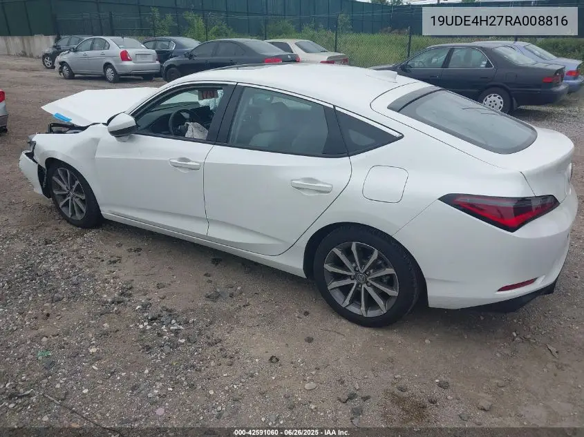 2024 Acura Integra VIN: 19UDE4H27RA008816 Lot: 42591060