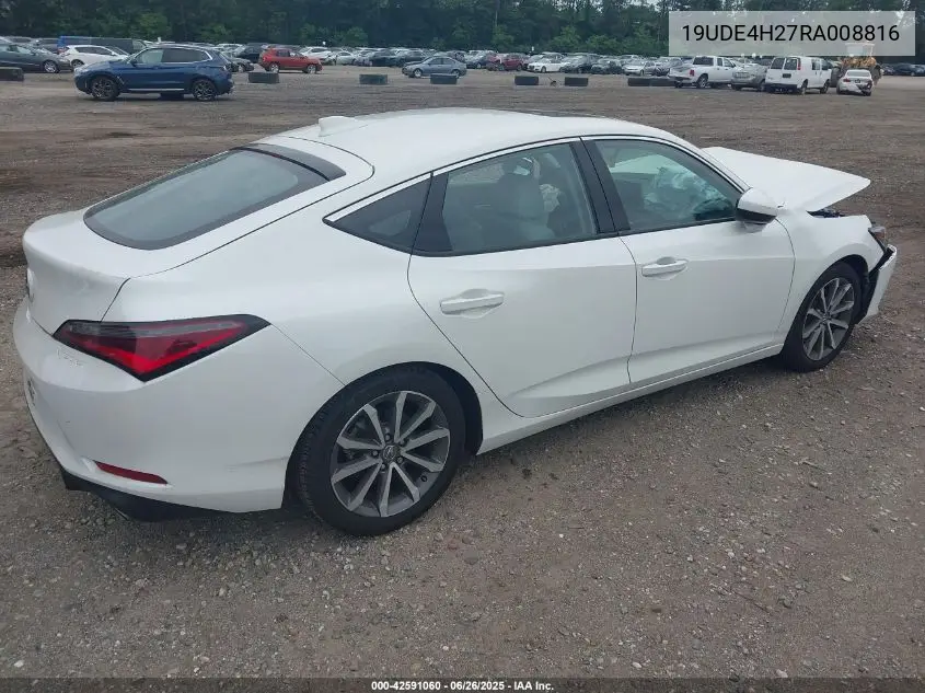 2024 Acura Integra VIN: 19UDE4H27RA008816 Lot: 42591060