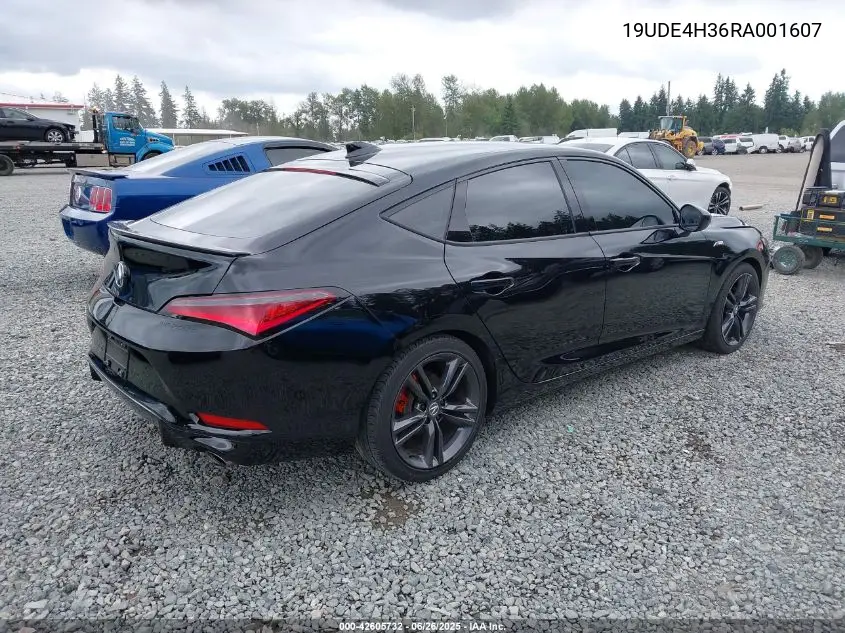 2024 Acura Integra A-Spec VIN: 19UDE4H36RA001607 Lot: 42605732