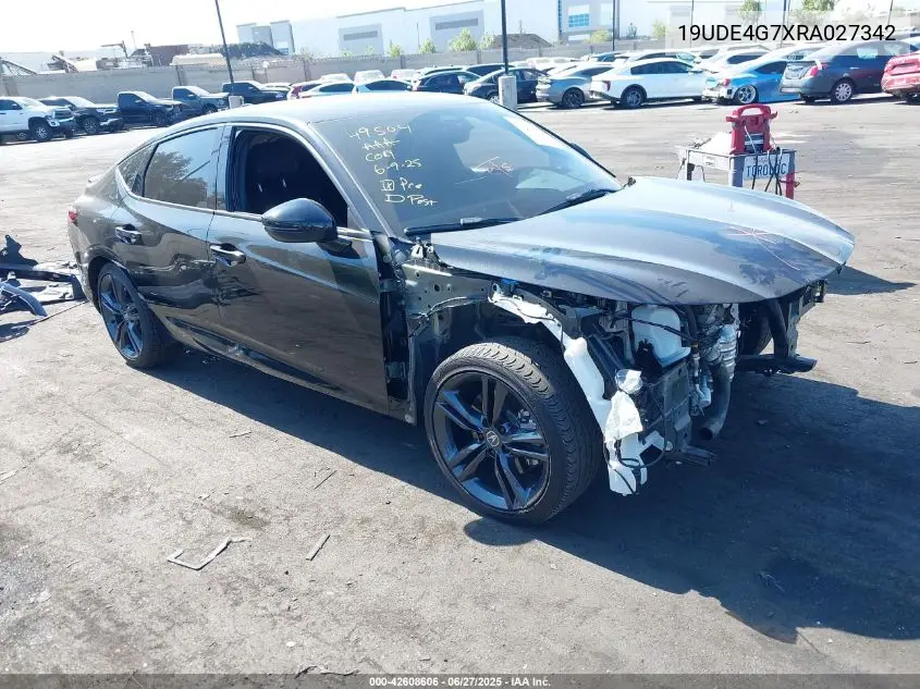2024 Acura Integra A-Spec Technology VIN: 19UDE4G7XRA027342 Lot: 42608606
