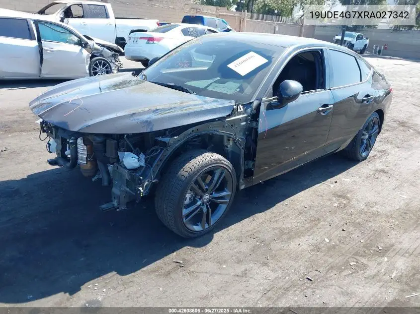2024 Acura Integra A-Spec Technology VIN: 19UDE4G7XRA027342 Lot: 42608606