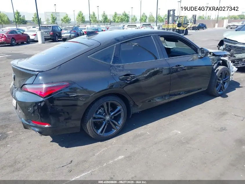 2024 Acura Integra A-Spec Technology VIN: 19UDE4G7XRA027342 Lot: 42608606