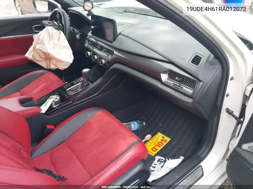 2024 Acura Integra A-Spec Technology VIN: 19UDE4H61RA012072 Lot: 42608969