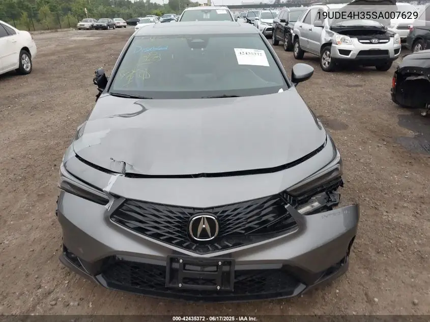 2025 Acura Integra A-Spec VIN: 19UDE4H35SA007629 Lot: 42435372