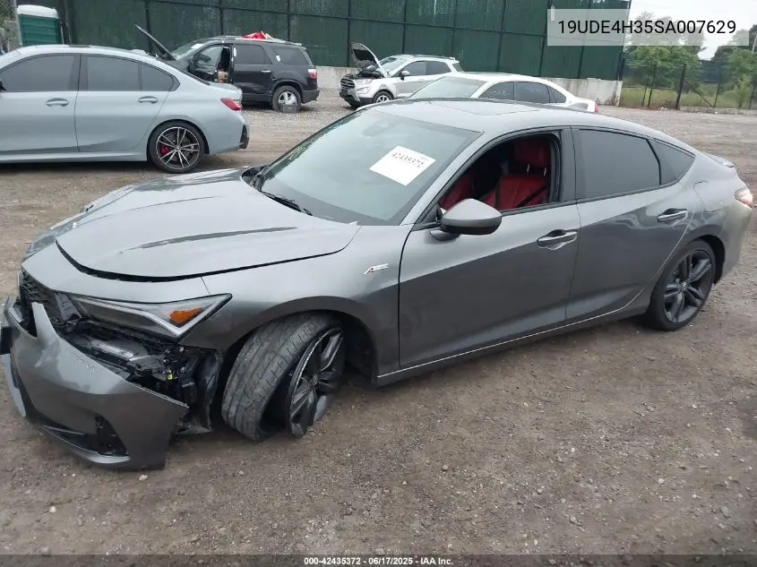 2025 Acura Integra A-Spec VIN: 19UDE4H35SA007629 Lot: 42435372