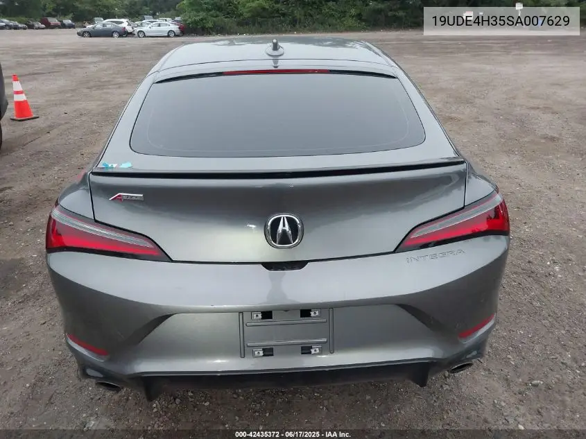 2025 Acura Integra A-Spec VIN: 19UDE4H35SA007629 Lot: 42435372