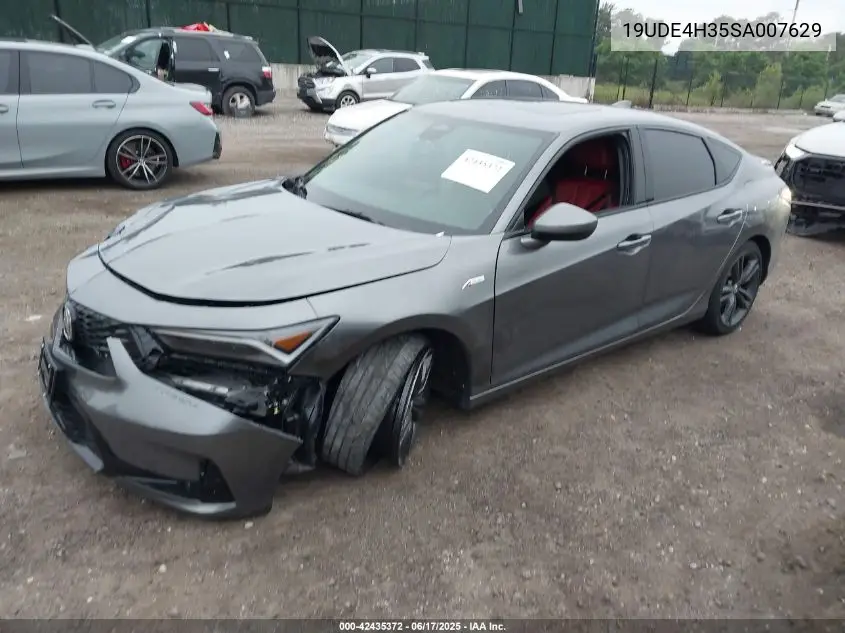 2025 Acura Integra A-Spec VIN: 19UDE4H35SA007629 Lot: 42435372