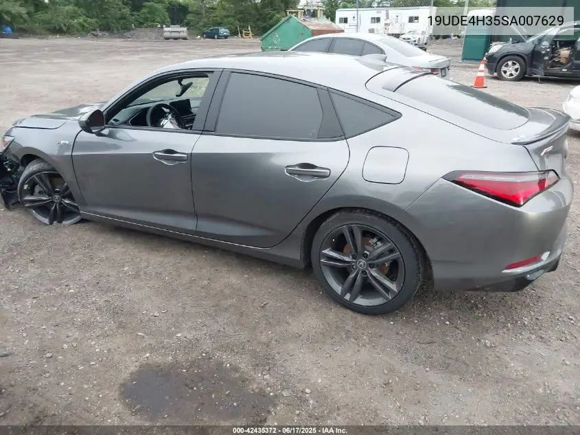 2025 Acura Integra A-Spec VIN: 19UDE4H35SA007629 Lot: 42435372