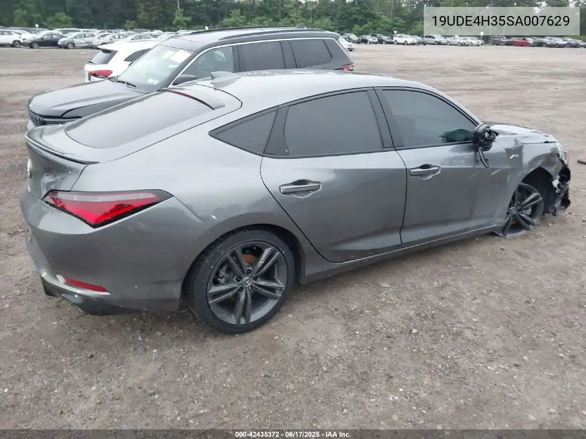 2025 Acura Integra A-Spec VIN: 19UDE4H35SA007629 Lot: 42435372
