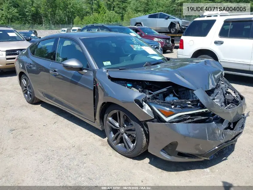 2025 Acura Integra A-Spec Technology VIN: 19UDE4G71SA004005 Lot: 42533781