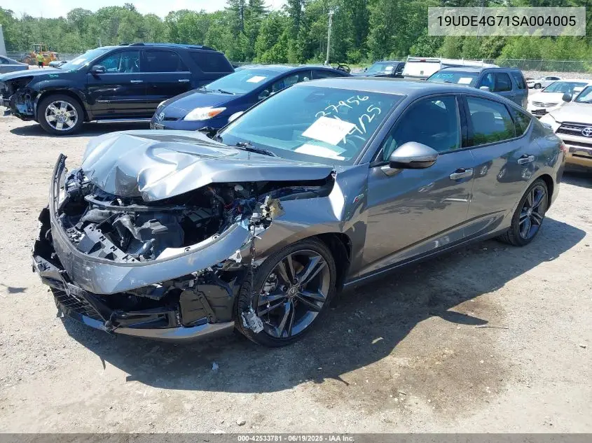 2025 Acura Integra A-Spec Technology VIN: 19UDE4G71SA004005 Lot: 42533781