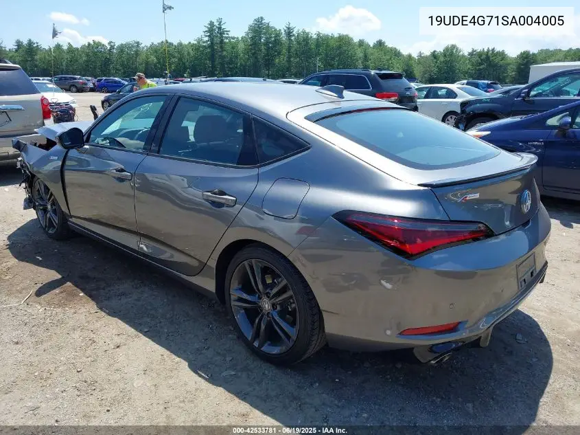 2025 Acura Integra A-Spec Technology VIN: 19UDE4G71SA004005 Lot: 42533781