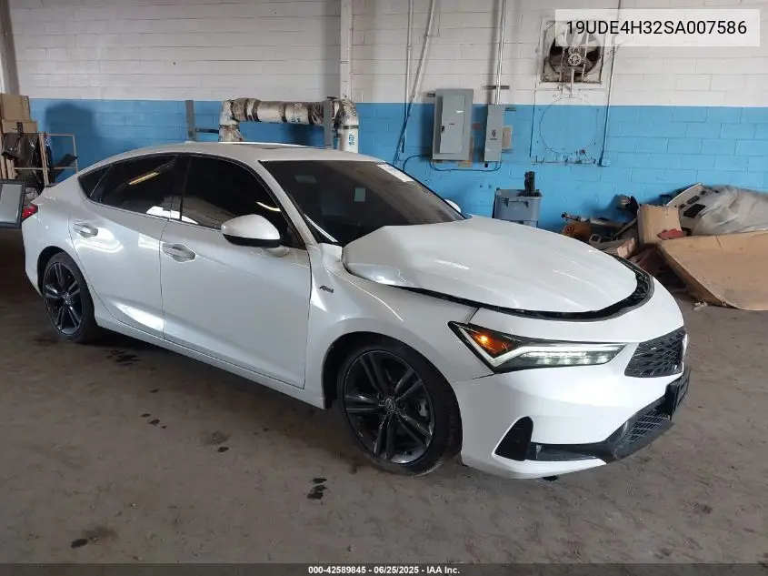 2025 Acura Integra A-Spec VIN: 19UDE4H32SA007586 Lot: 42589845