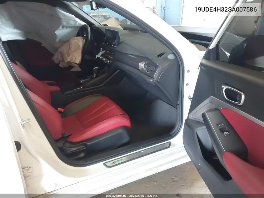 2025 Acura Integra A-Spec VIN: 19UDE4H32SA007586 Lot: 42589845