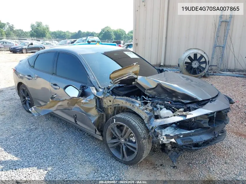 2025 Acura Integra A-Spec Technology VIN: 19UDE4G70SA007865 Lot: 42594957
