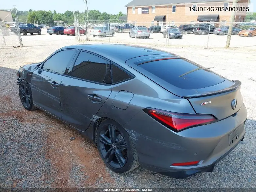 2025 Acura Integra A-Spec Technology VIN: 19UDE4G70SA007865 Lot: 42594957