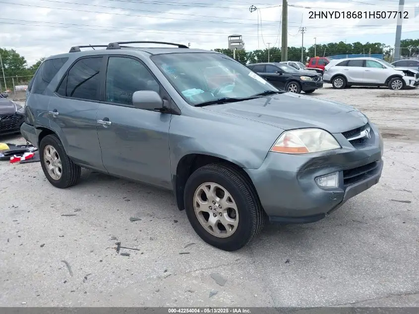 2001 Acura Mdx VIN: 2HNYD18681H507712 Lot: 42254004