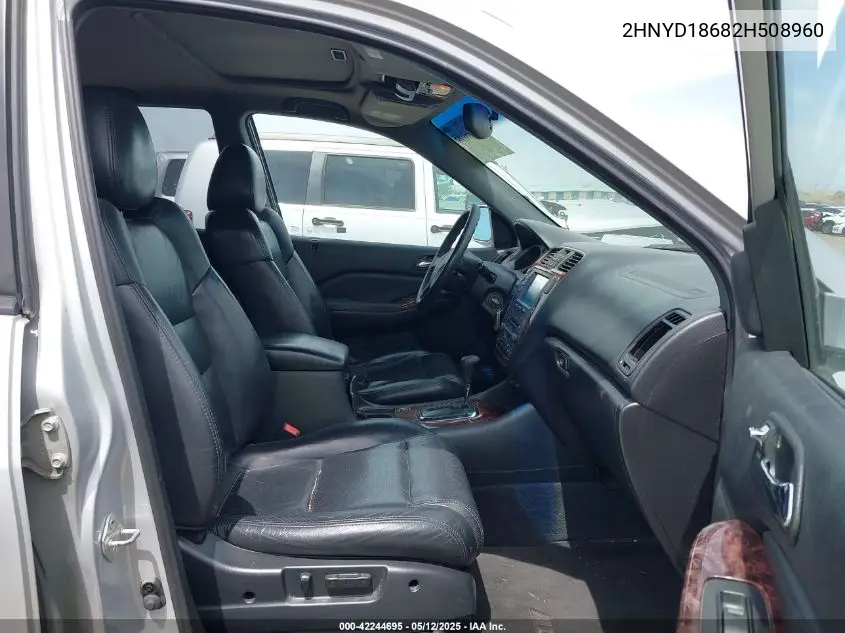 2002 Acura Mdx VIN: 2HNYD18682H508960 Lot: 42244695