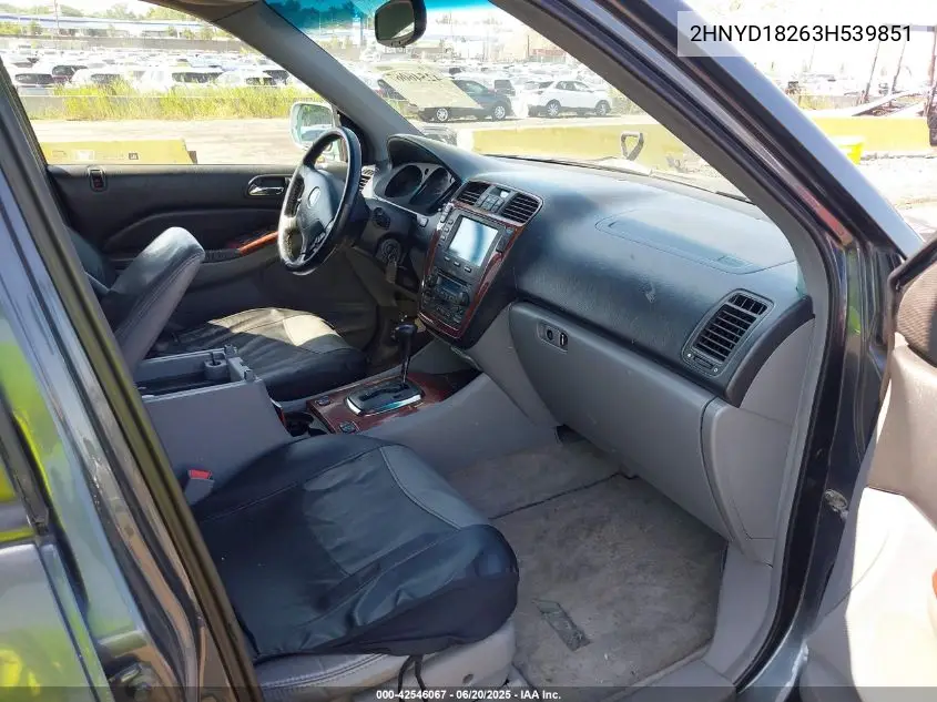 2003 Acura Mdx VIN: 2HNYD18263H539851 Lot: 42546067