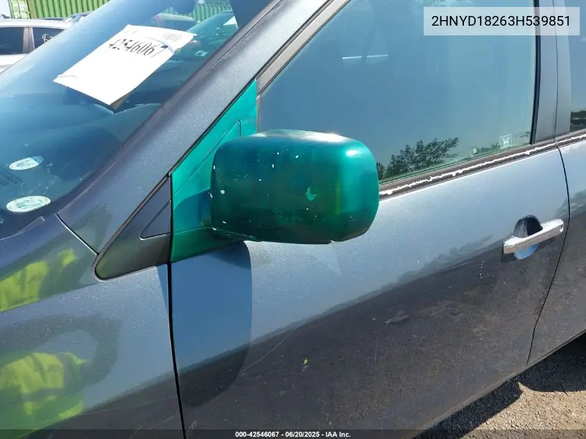 2003 Acura Mdx VIN: 2HNYD18263H539851 Lot: 42546067