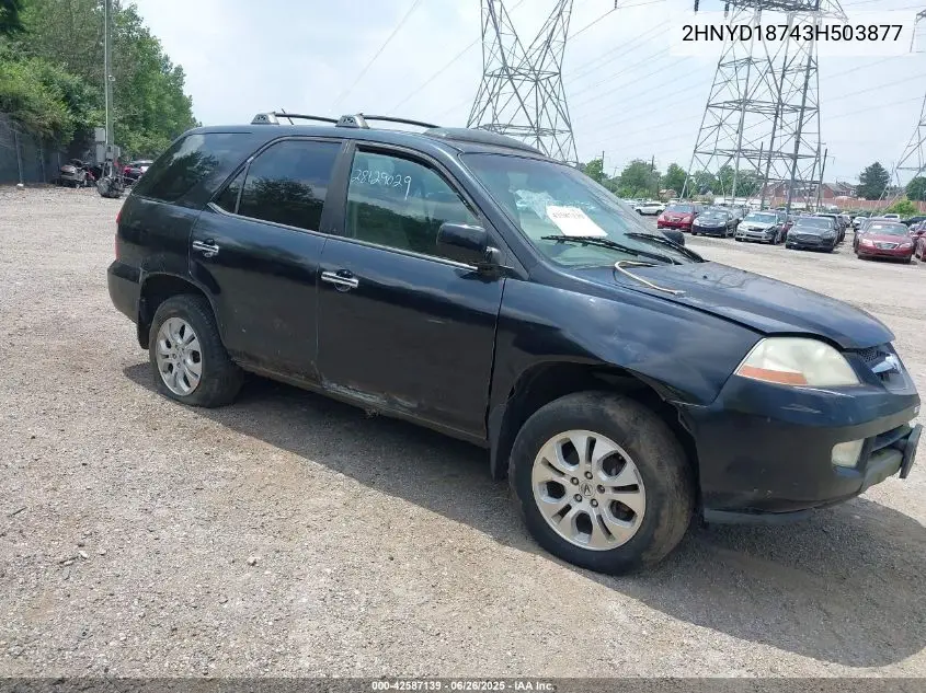 2003 Acura Mdx VIN: 2HNYD18743H503877 Lot: 42587139