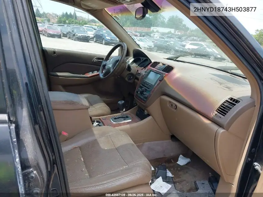 2003 Acura Mdx VIN: 2HNYD18743H503877 Lot: 42587139