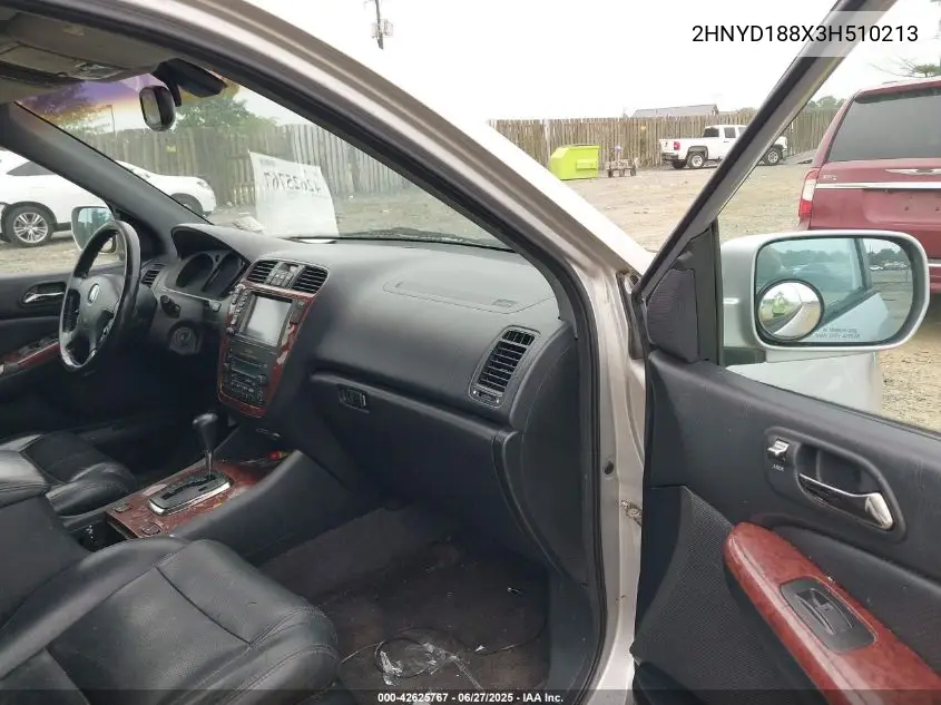 2003 Acura Mdx VIN: 2HNYD188X3H510213 Lot: 42625767