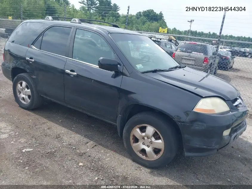 2003 Acura Mdx VIN: 2HNYD18223H544304 Lot: 42651278