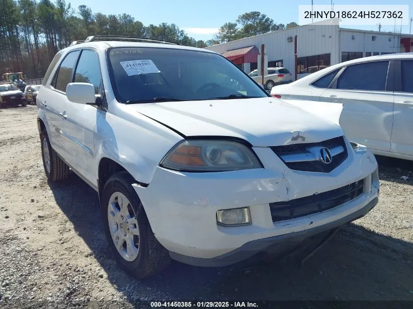 2004 Acura Mdx VIN: 2HNYD18624H527362 Lot: 41450385