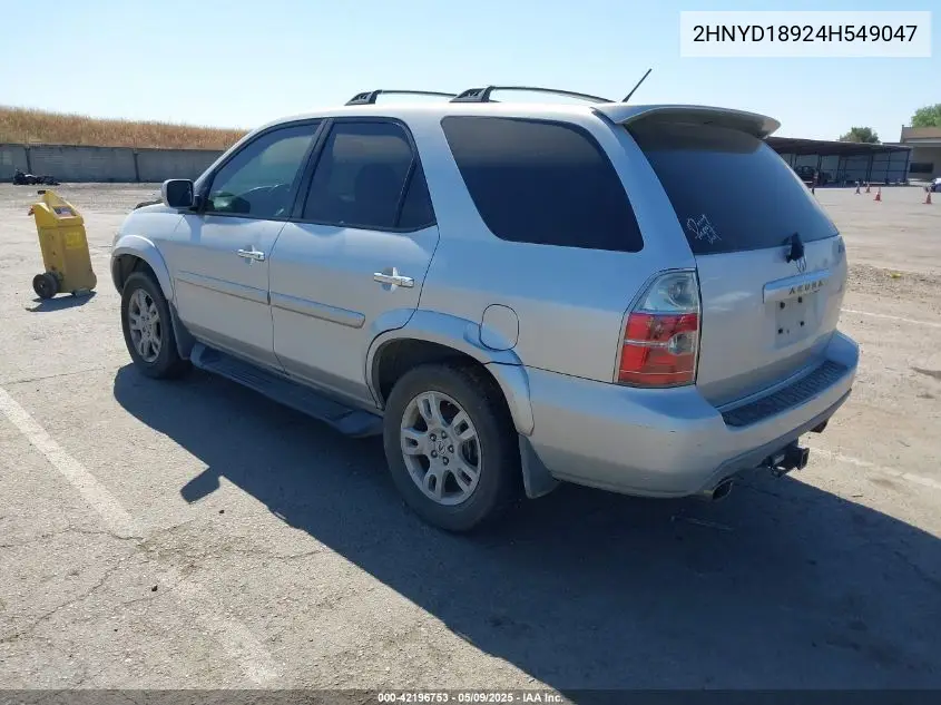 2004 Acura Mdx VIN: 2HNYD18924H549047 Lot: 42196753