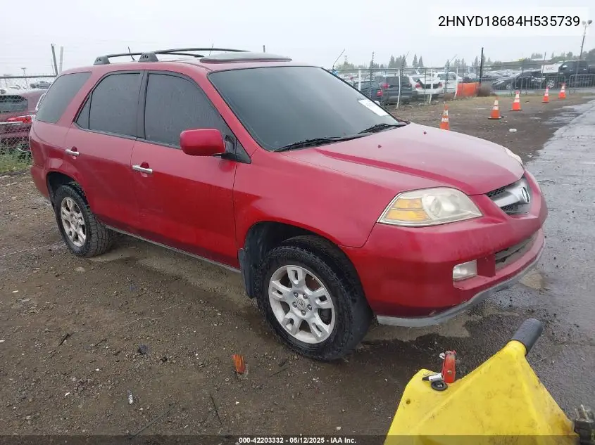 2004 Acura Mdx VIN: 2HNYD18684H535739 Lot: 42203332