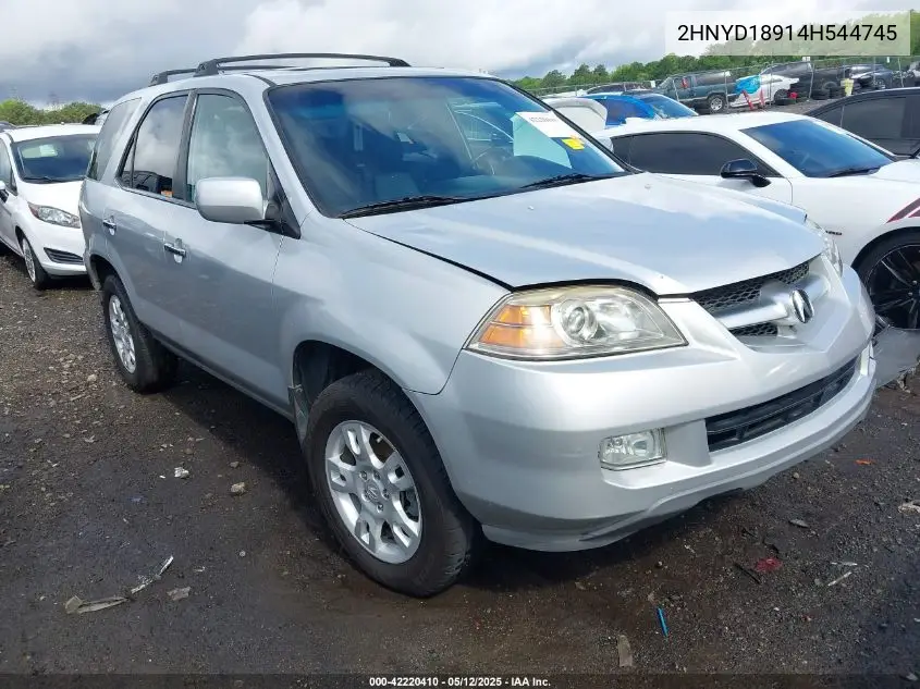 2004 Acura Mdx VIN: 2HNYD18914H544745 Lot: 42220410