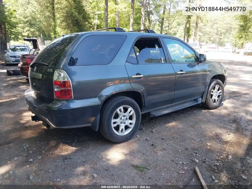 2004 Acura Mdx VIN: 2HNYD18844H549770 Lot: 42483631