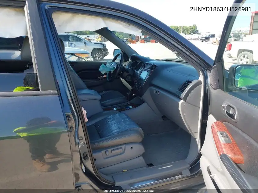 2004 Acura Mdx VIN: 2HNYD18634H526981 Lot: 42543021