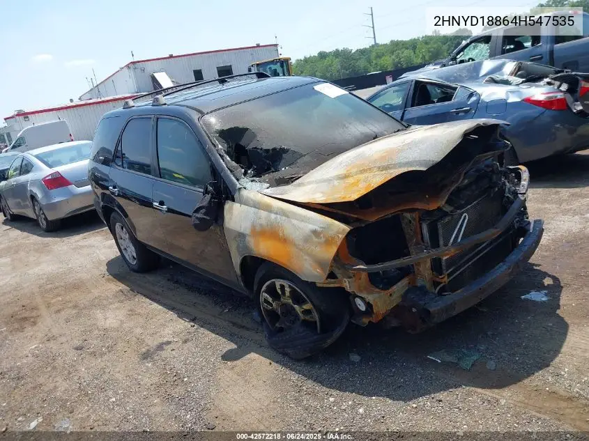 2004 Acura Mdx VIN: 2HNYD18864H547535 Lot: 42572218