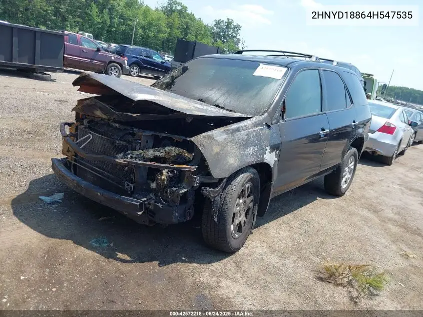 2004 Acura Mdx VIN: 2HNYD18864H547535 Lot: 42572218