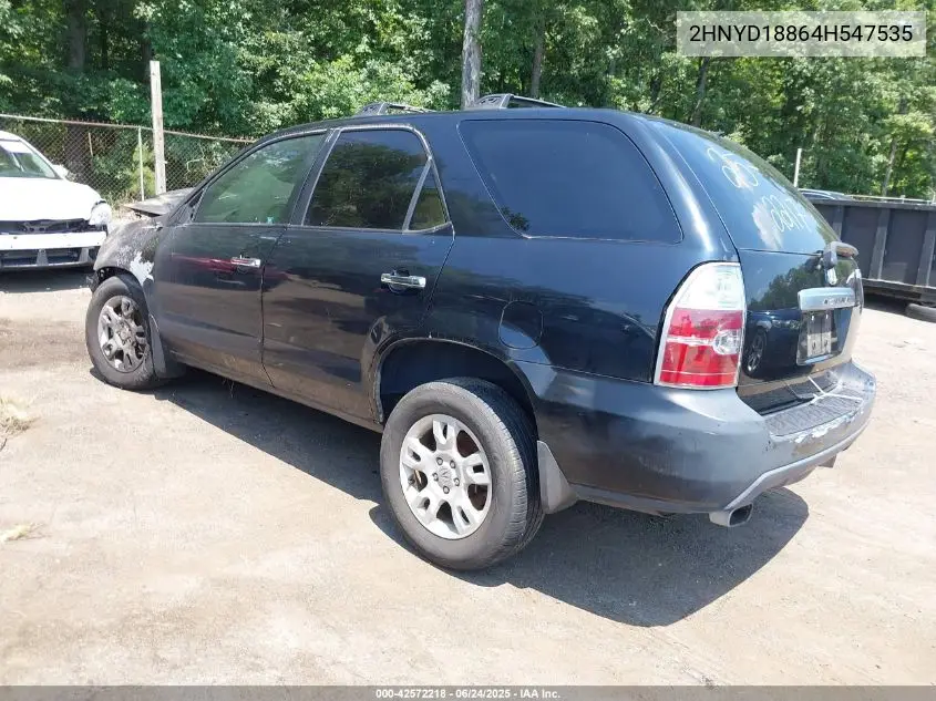 2004 Acura Mdx VIN: 2HNYD18864H547535 Lot: 42572218