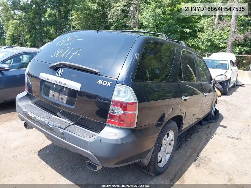 2004 Acura Mdx VIN: 2HNYD18864H547535 Lot: 42572218