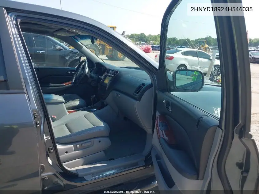 2004 Acura Mdx VIN: 2HNYD18924H546035 Lot: 42592594